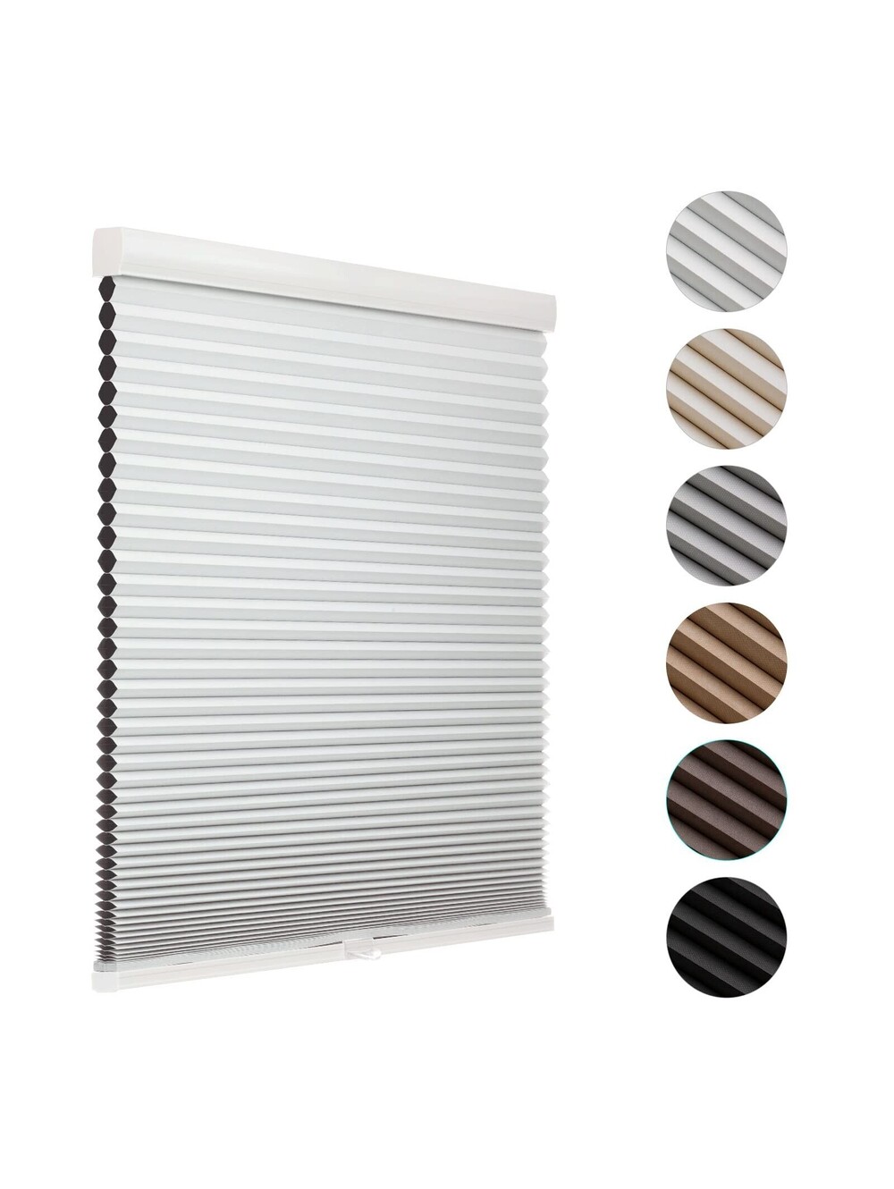 MYshade 33x72 Cordless Blackout Cellular Shades Honeycomb Blinds White